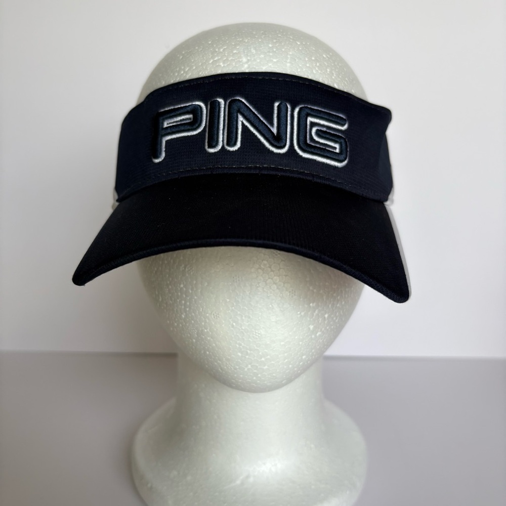 PING Men’s Logo Golf Visor Blue Adjustable Strap